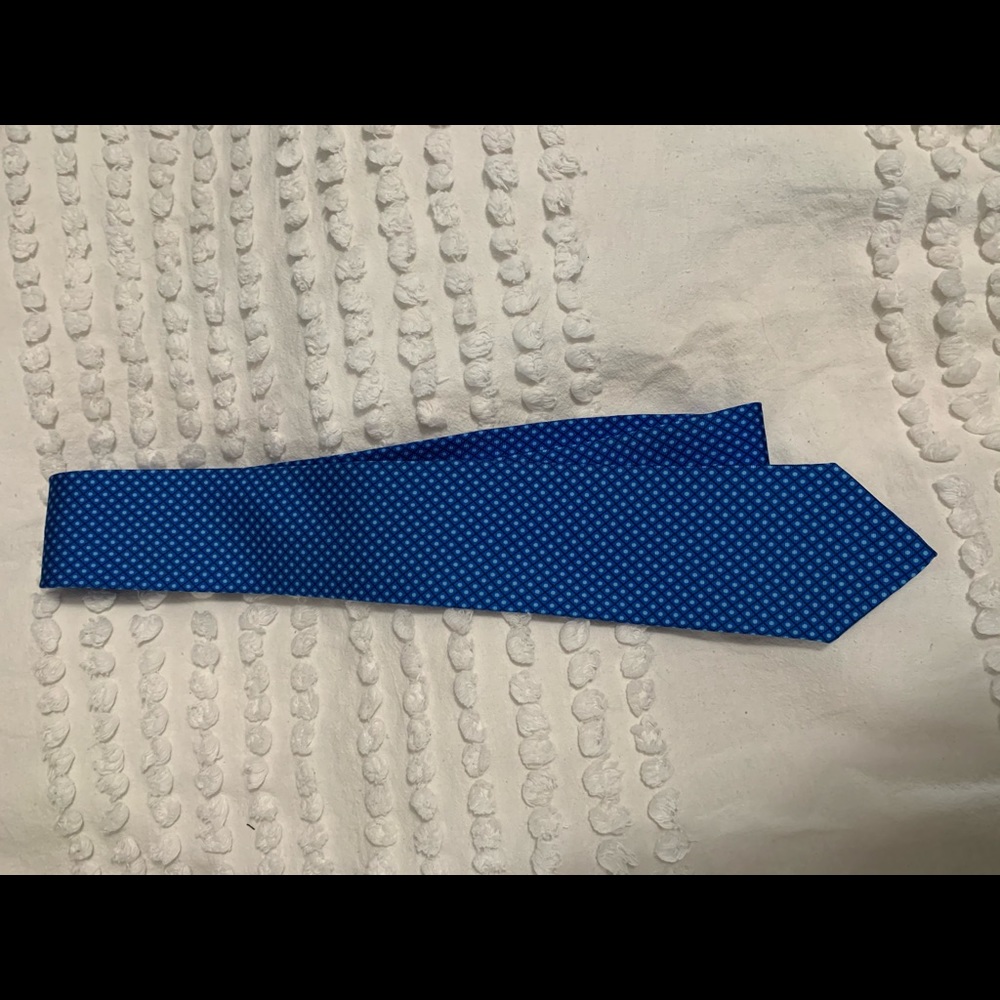 David Fin handmade tie blue